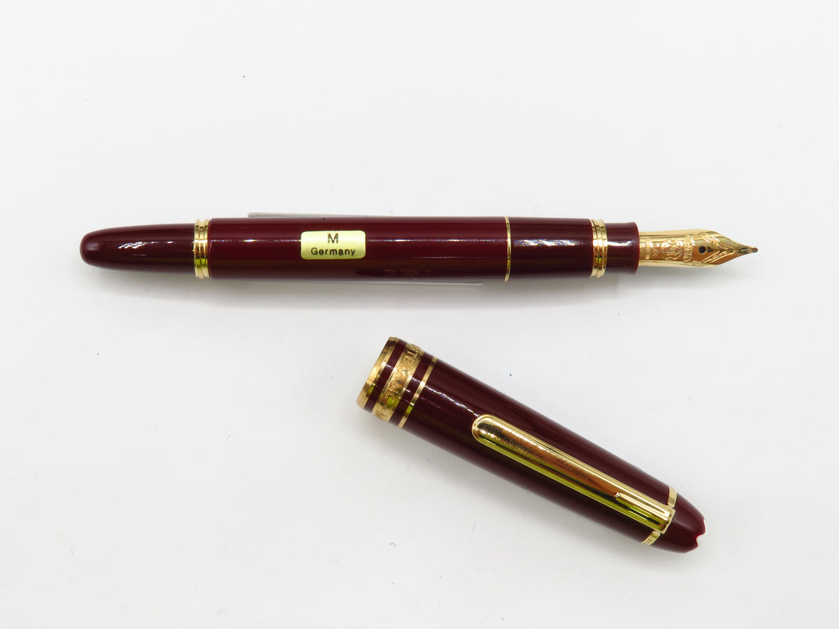 MONTBLANC　万年筆　モーツァルト(ボルドー) Montblanc Meisterstuck 114 Mozart Burgundy fountain pen – Pen