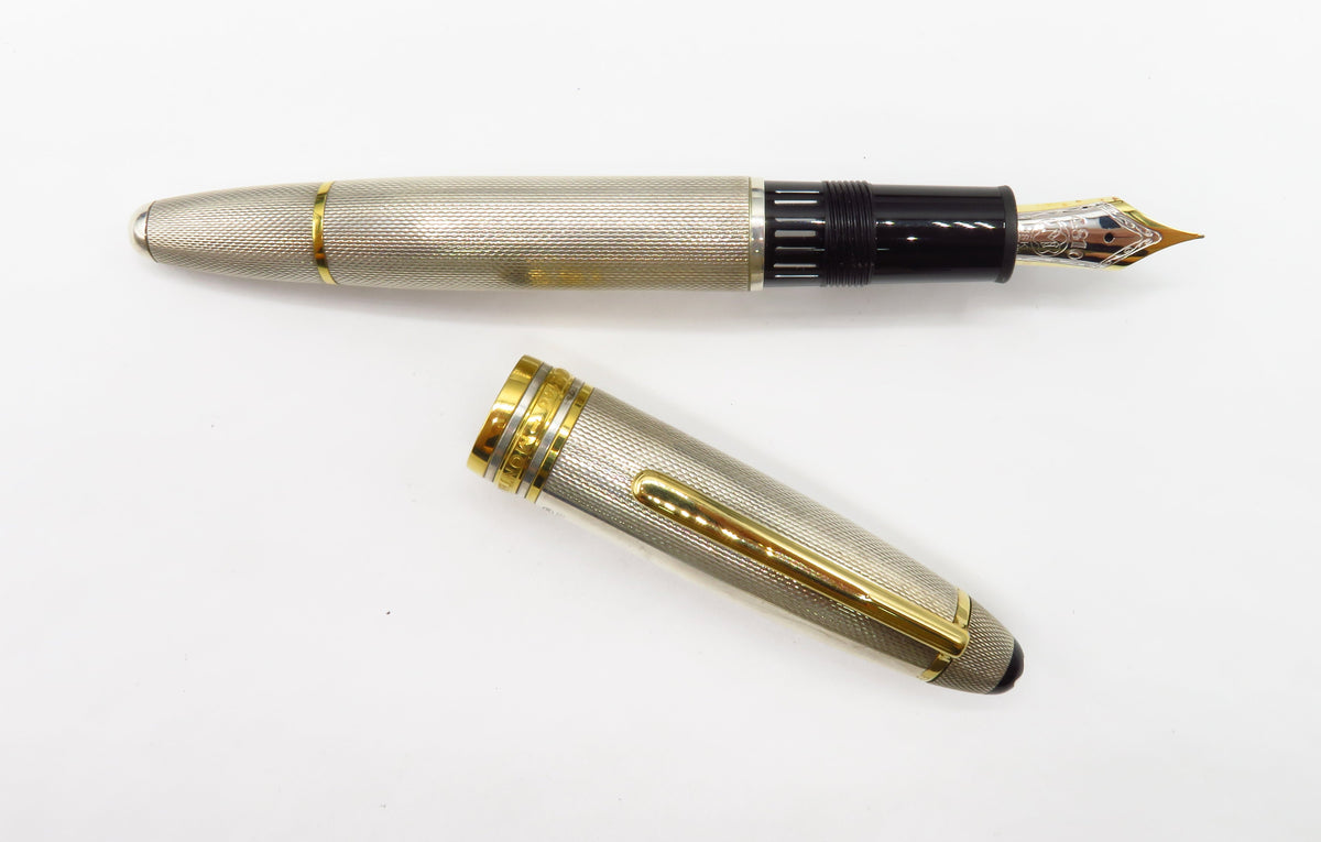 Montblanc 146 Solitaire Silver Barley fountain pen – Pen Lover
