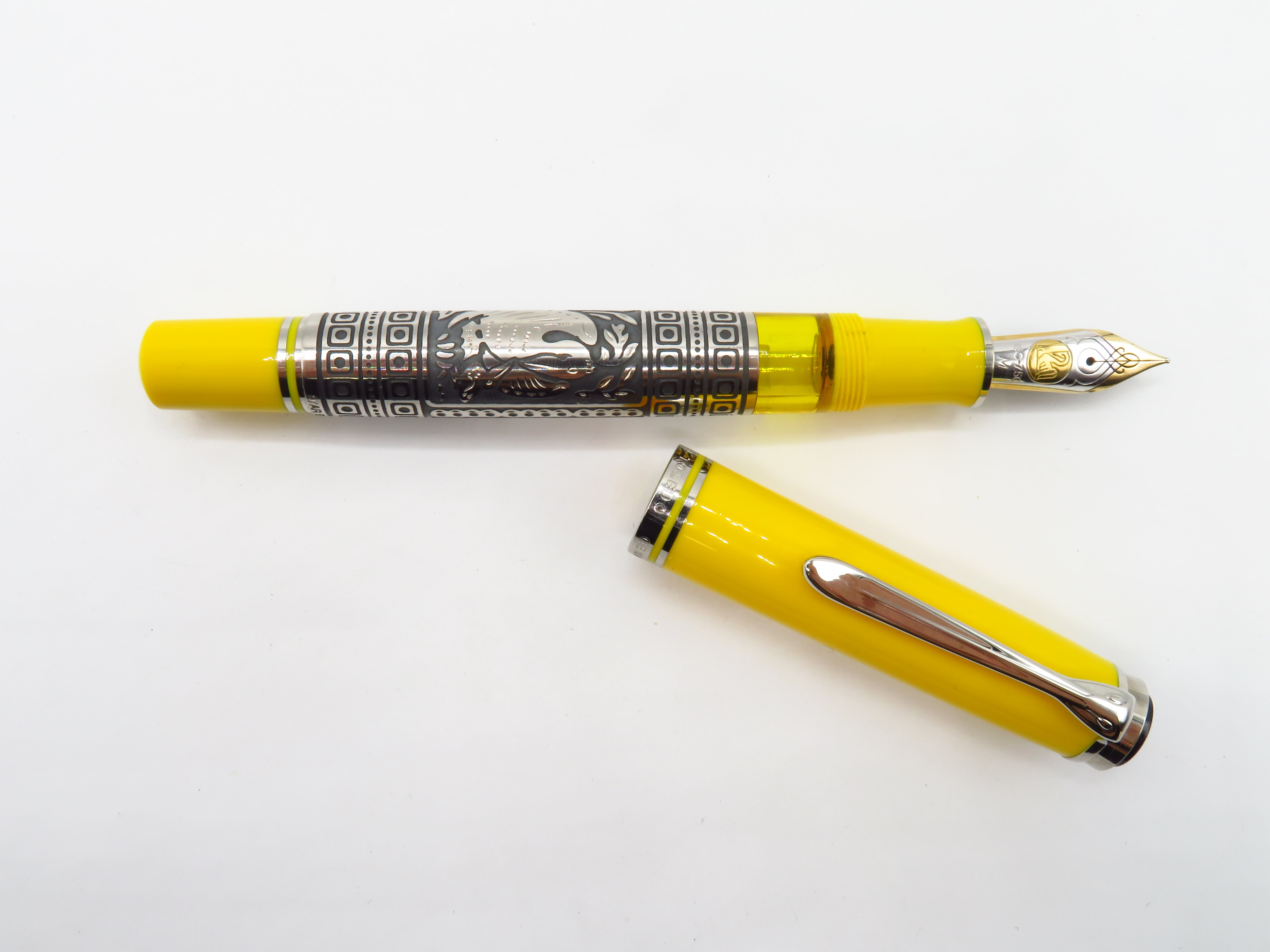 Pelikan 　ペリカン　M710 Yellow TOLEDO 18C-B Pelikan Toledo M 910 Yellow fountain pen – Pen Lover Boutique