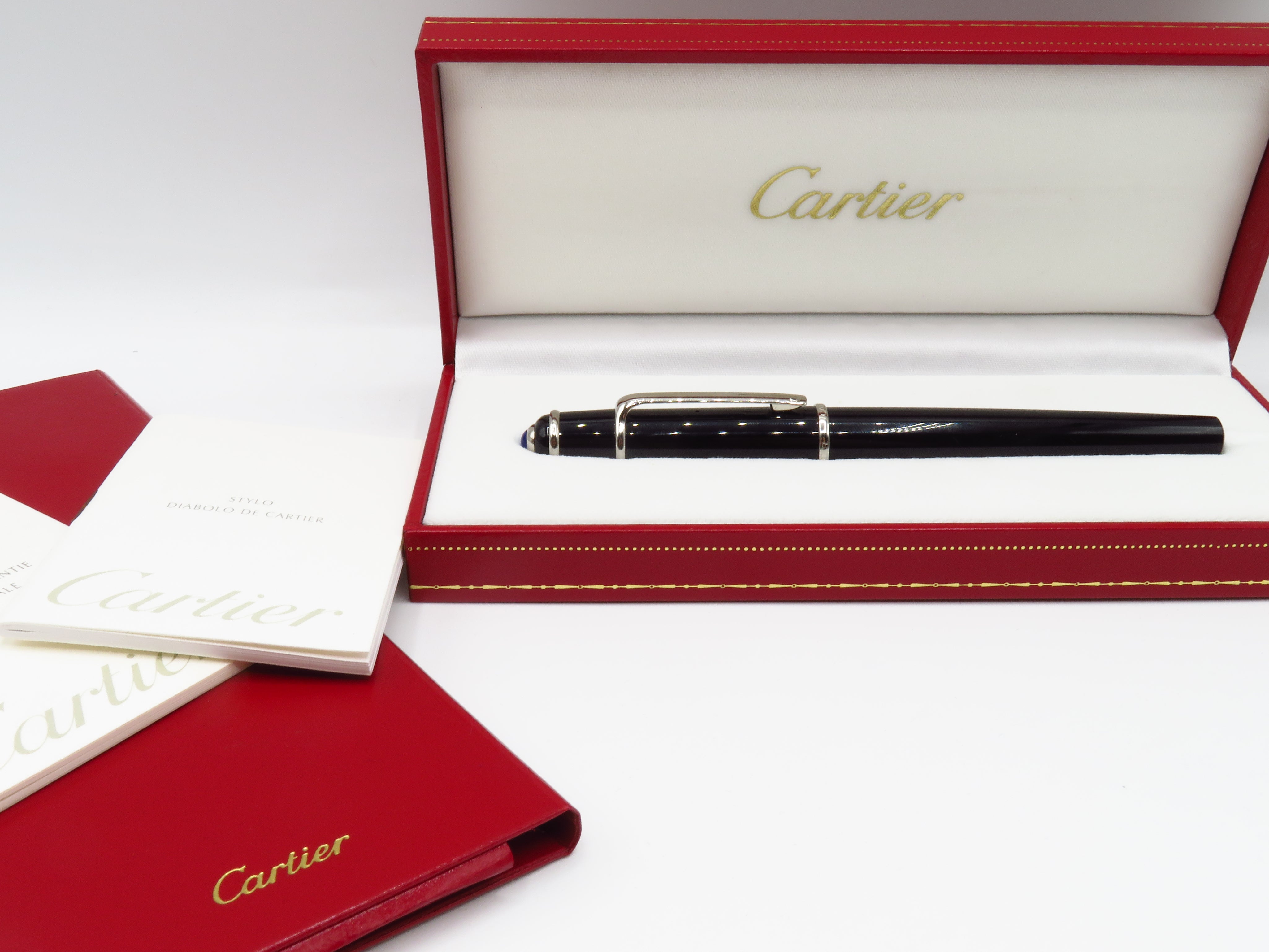 Cartier Diabolo Platinum line fountain pen – Pen Lover Boutique